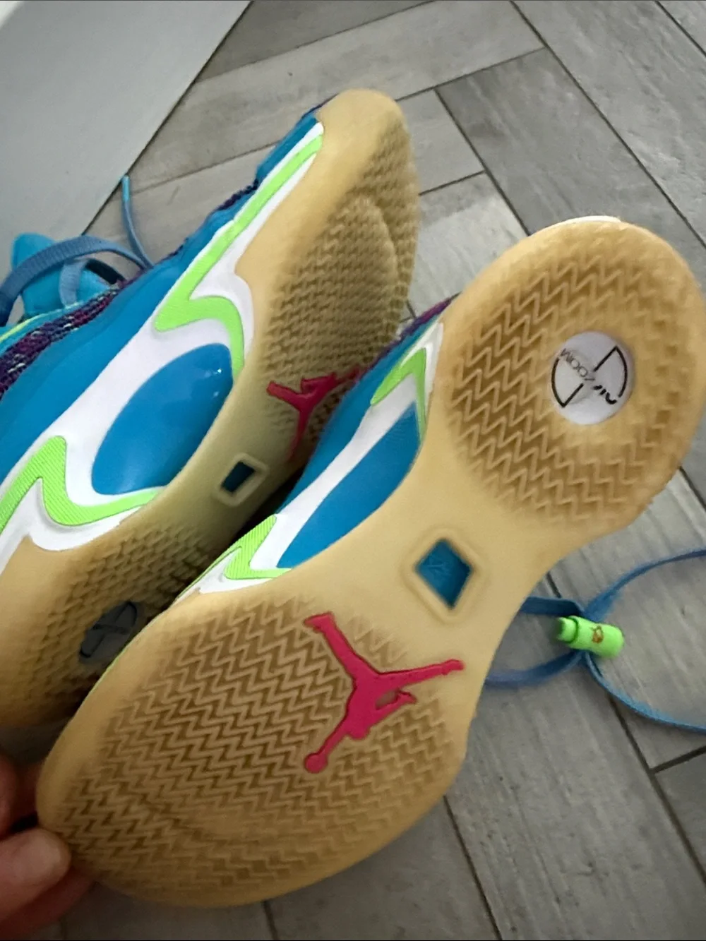 Jordan Teal Multicolor Athletic Shoes
